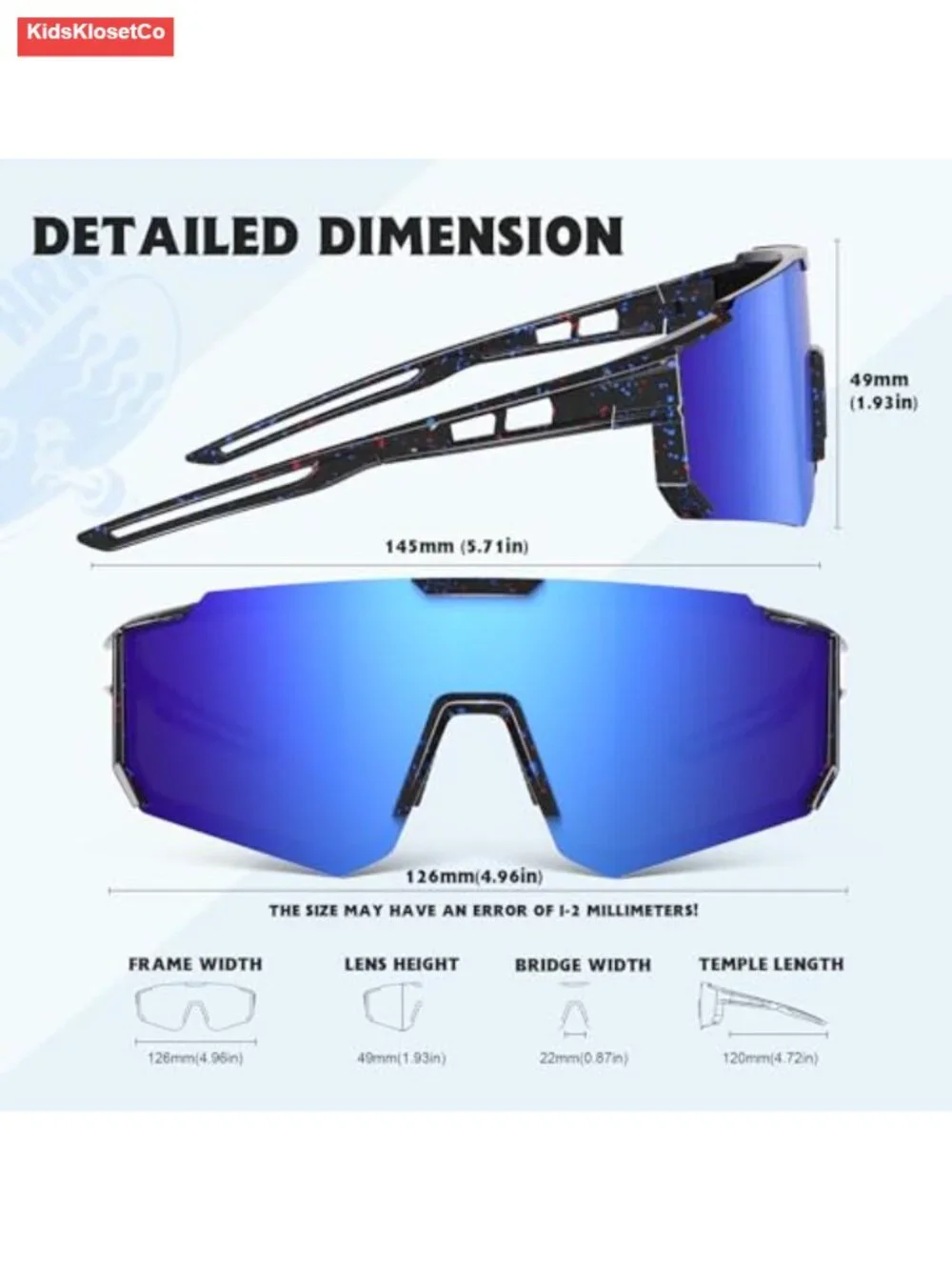 Polarized Kids Sunglasses UV Protection with Glasses Strap